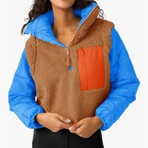 Tankaneo Womens Fleece Puffer Pullover